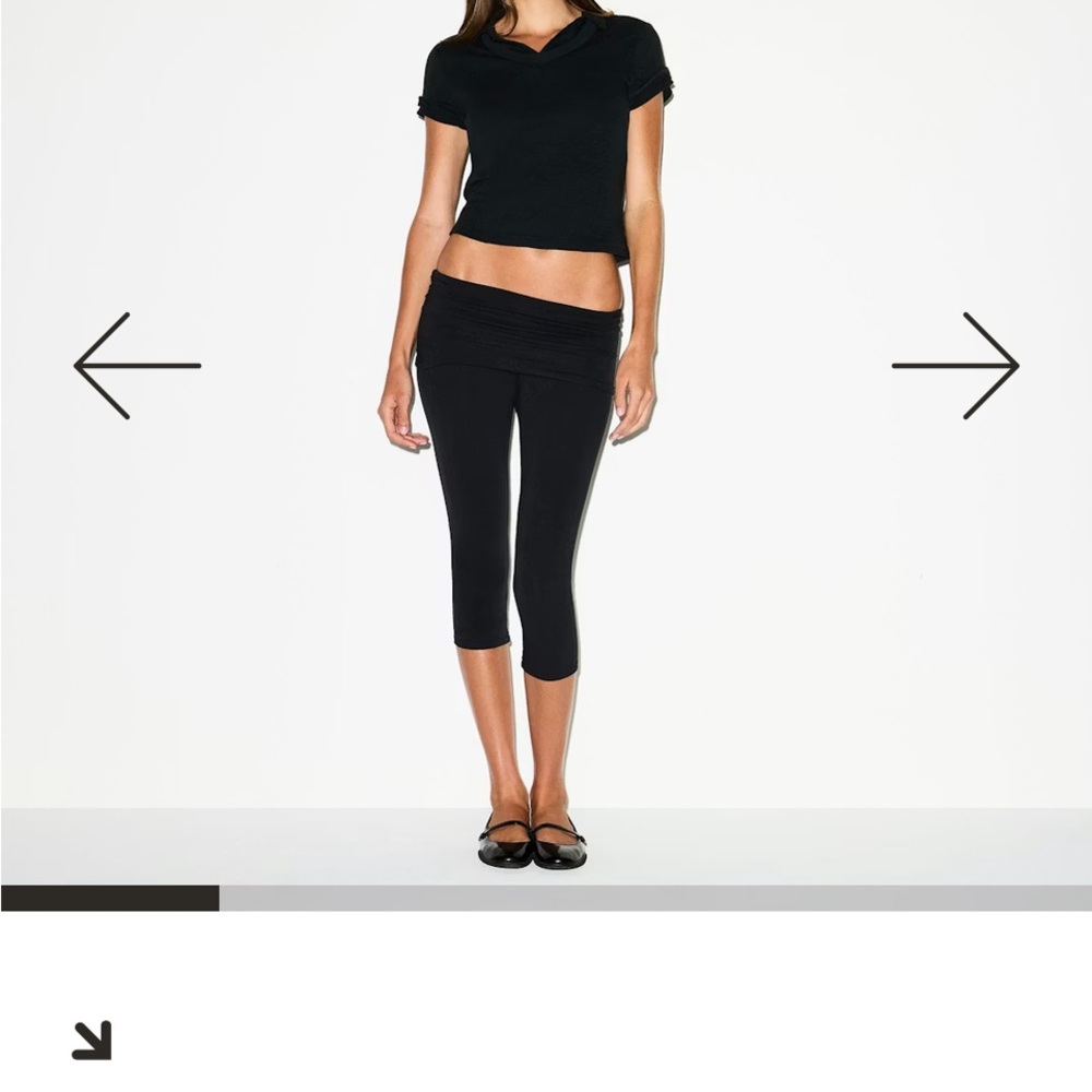 Black Cropped Leggings